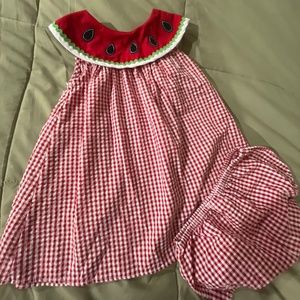Watermelon Dress with bloomers